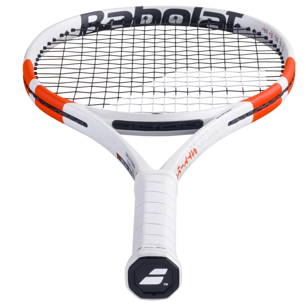 BabolaT Pure Strike Team 2 Tennis White x Scarlet Racket, Unstrung,