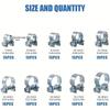 120pcs 7-18mm Mini Clamp Fuel Injection Hose Air Hose Clamps Assortment Kit Diesel Petrol Metal Pipe Clips Assorted Kit