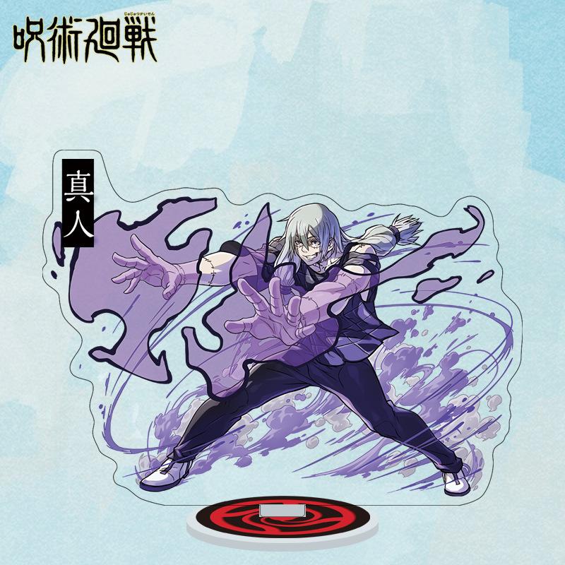 Cartoon Anime Jujutsu Kaisen Figures Acrylic Stand Manga Gojo Satoru Figurines Garage Kits GK Ornaments Decoration Plaything