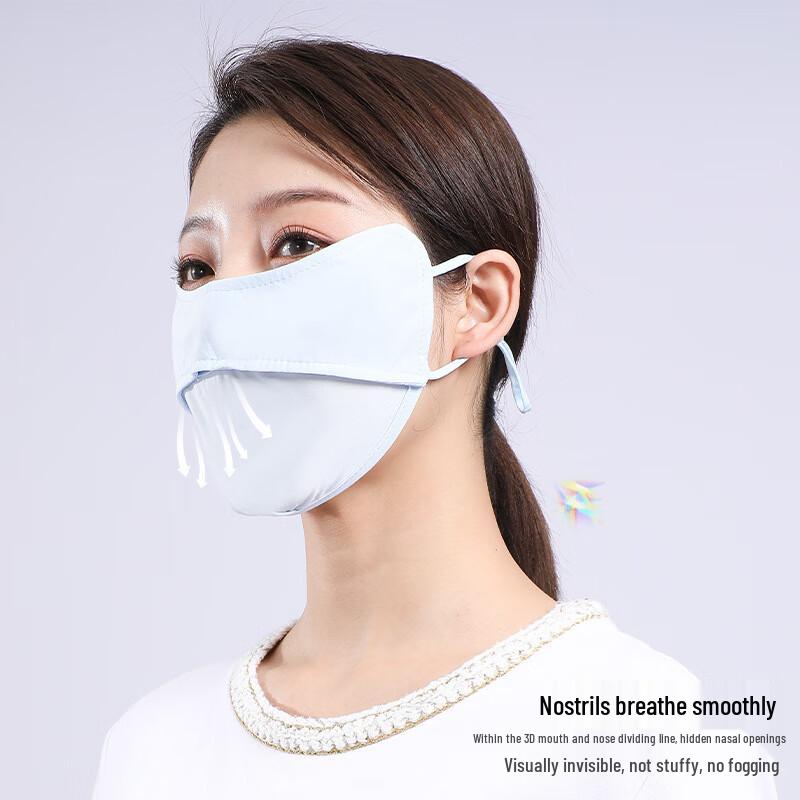 MEET SUNNY Women s Breathable Full-Face Summer Mask 5 Pieces, One Size