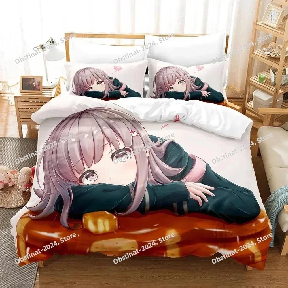 Top Anime Danganronpa V3 Chiaki Nanami Bedding Set Printed single Comforter Duvet Cover Pillow Case 3 Pieces Set Kids Adult Size