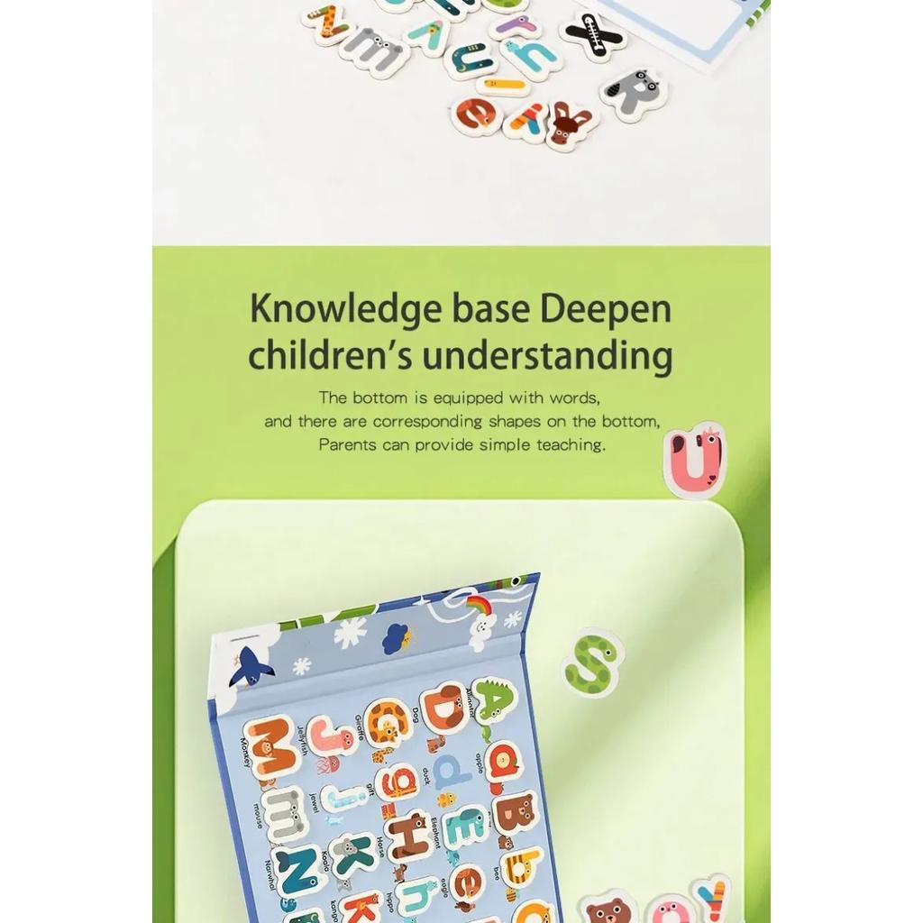 Magnetic Recognition Puzzle Game for Early Childhood Education Picture Recognition Book Kindergarten Teaching Aids Puzzle Toys