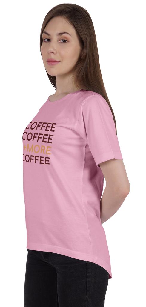 Inkmeso Women   Coffee Coffee  More Coffee   Graphic Coffee Lover Tee Tshirt