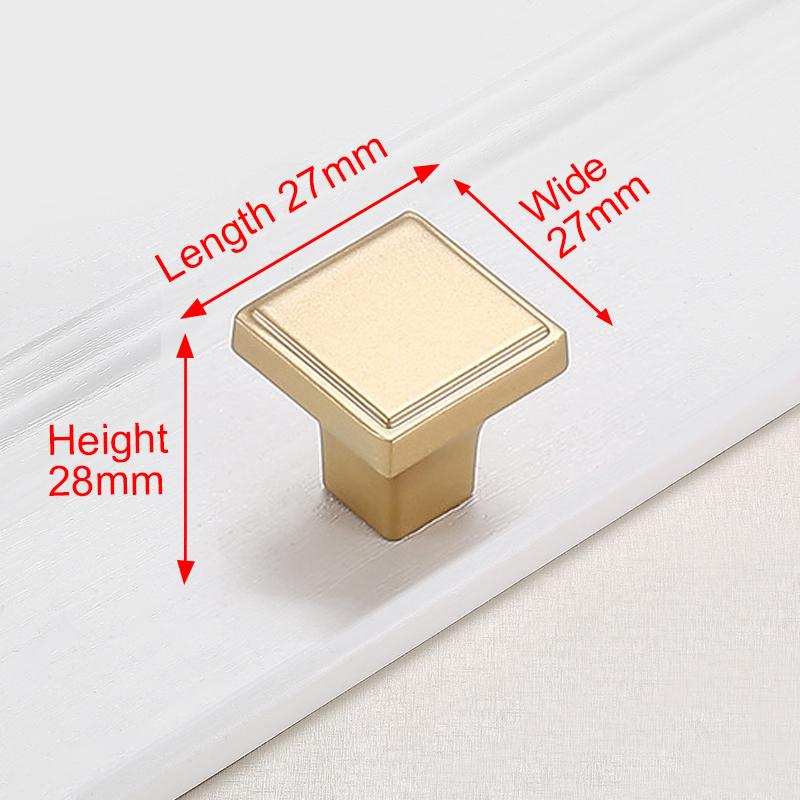 KAK Europäischer Stil Mattes Gold Schrankgriffe Massive Aluminiumlegierung Küchenschrank Griffe Schubladengriffe Möbelgriff Beschläge