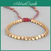 Tibetan Buddhist Handmade Bracelets On Hand Braided Copper Beads Lucky Rope Bracelet Bangles For Women Men Dropshiping