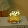 Handmade DIY Material Package Lights Creative Desktop Tulip Fragrance Surround Light Decoration Gift for Girls Home Decor Flower