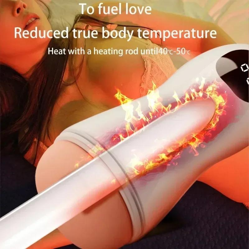 Cupă Masturbator Vibrații Automat Bărbați Fellatio Vagin Real Pussy de Buzunar Glonț Vibrator Penis Oral Adulți Jucării Sexuale Pentru Bărbați