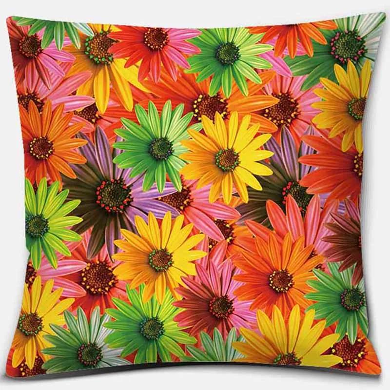 Rainbow Printing Square Pillowcase Home Decoration Car Sofa Cushion Cover