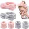 Absorbent and Washband Set for Washing Your Face and Keeping Your Sleeves Stretchy Microfiber Ribbon Hair Turban with Fluffy Ribbon for and Cosmetic