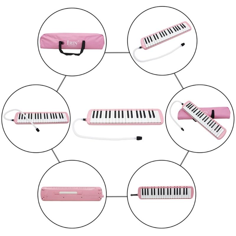 37 Key Harmonica Melodica Wind Musical Instrument Air Piano Keyboard with Portable Carrying Bag for Adults Students