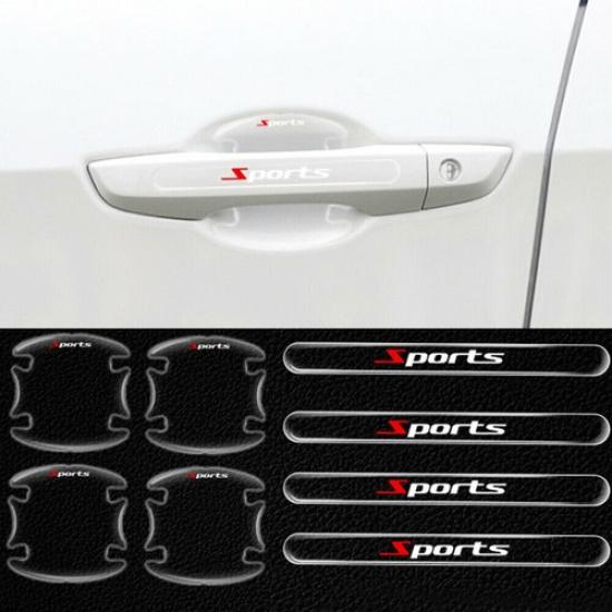 8pcs Car Door Handle Bowl Protector Anti-Scratch Guard Sticker Accessories