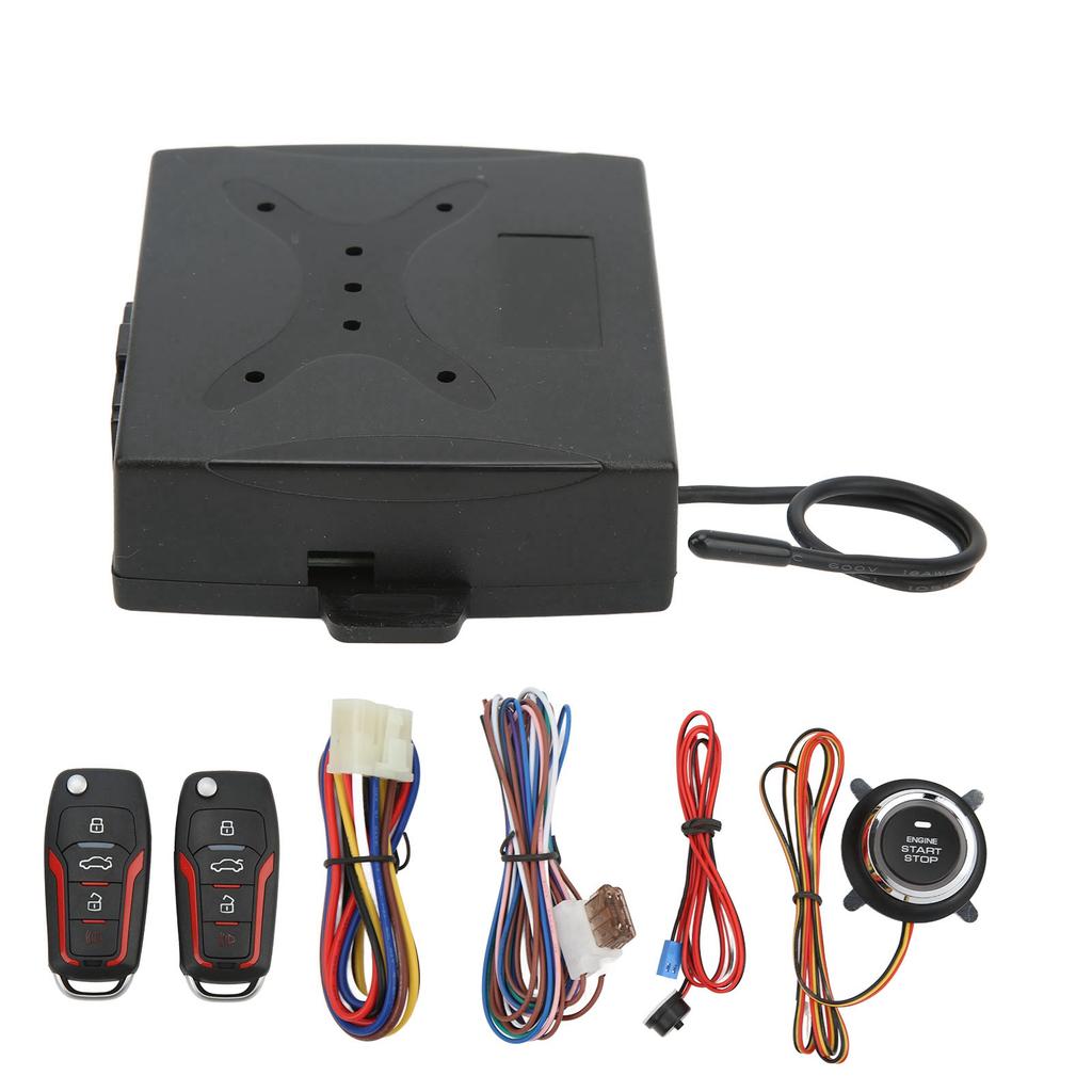 Car Keyless Entry System 12V Anti Theft One Button Start Remote Lock System Universal for Autos