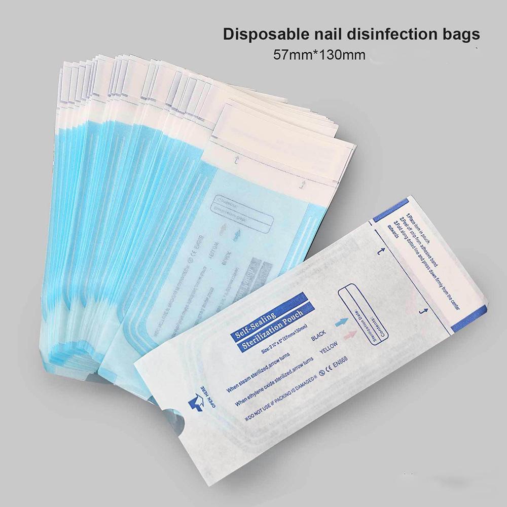 

Nail Art Tool Sterilization Bag: Disposable Self-Sealing for Grinding Head, Sanding Strip, Cuticle Nipper