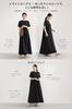 Summer Short Maxi Relaxed 0048 [LeafIn] Women's Dress, Sleeve, Long, Slimming, Figure-Flattering, Length, Fit, Formal, Commuting, (L, Beige)