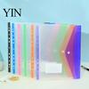 11 Hole Binder Pockets for A4 Binders, Plastic Expanding File Folders with Snap Closure & Transparent Label Slot, Durable Document Organizer Project