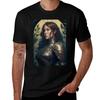 FeUnisex Knight Art Nouveau Style TShirt Basic Short Sleeve for Unisex TShirt