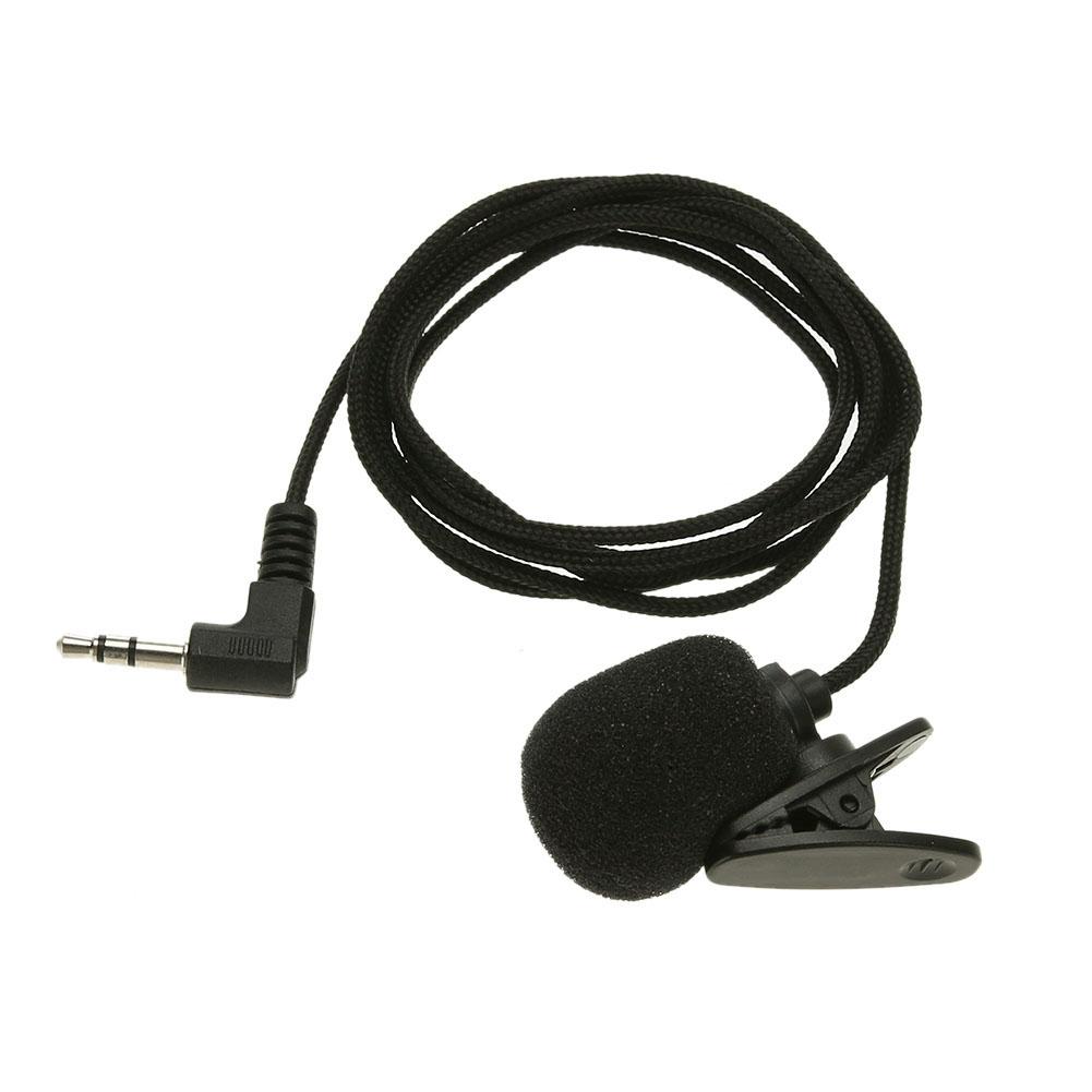 Mini Clip-on Lapel Microphone Portable 3.5mm Condenser Wired Microphone Hands-free Single Direction for Audio Video Recording