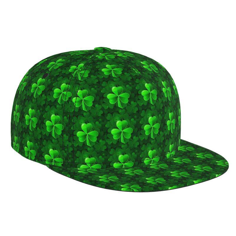 

Happy St Patrick s Day Irish Leaf Clovers Print Baseball Cap Adults Adjustable Snapback Caps Men Women Flat Bill Brim Hats Adjustable