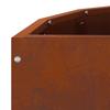 Rustic Planter Box 60 X 30 X 50 Cm Weatherproof Steel