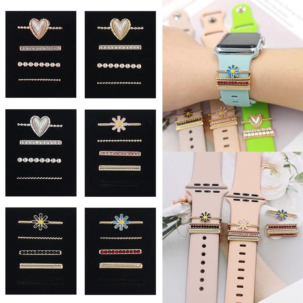

Metal Bracelet Diamond Watch Band Ornament Wristbelt Charms Strap Accessories Decorative Ring