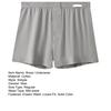 Men Boxer Underwear Open Design Button Placket Mid-rise Elastic Waistband Shorts Briefs Solid Color Loose Fit Underwear