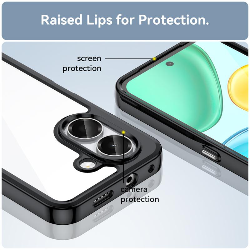 Transparent Colorful TPU Case for Honor X7e 4G Protective Cover Clear Fundas Coque Capa