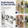 1pair Sturdy Chain Link Gate Hinge Galvanized Steel Fence Hinge Chain Link Gate Latch  Farm Gate