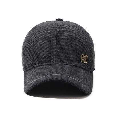 Men'S Middle-Aged And Elderly Baseball Cap Warm Plush Woolen Cap Outdoor Casual Versatile Ear Protection Cotton Hat