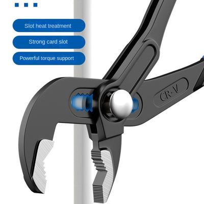 Universal 7/10/12 In Water Pump Pliers Adjustable Large Opening Plumbing Pliers Comfort Grip Quick-release Pipe Pliers Plumbing
