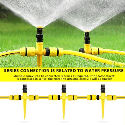 Garden Lawn Sprinkler,360°Rotation Auto Irrigation System,Adjustable Atomizing Buried Sprinkler Head Ground Plug Set