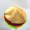 Hamburger Hat Crazy Party Supplies Decorations Silly Cap for Adult Festival Food