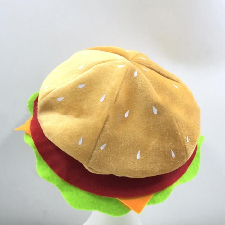 Hamburger Hat Crazy Party Supplies Decorations Silly Cap for Adult Festival Food