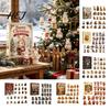 Festive Wall Hanging Decor 24 Days Christmas Advent Calendar 2026, 2D Acrylic Reading Cats/Dogs/Forest Animals Decorative Gift for Ornament Countdown