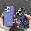 Fashion Leopard Print Case For iPhone 16 Samsung A55 A35 S24 Xiaomi Redmi Note 13 Pro 14C Huawei Honor 200 Shockproof Phone Bumper Anti-Scratch Cover
