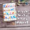Vögel Hintergrund Metall Stanzformen Schablone für DIY Scrapbooking Fotoalbum Prägepapier Karten Basteln Stanzteile