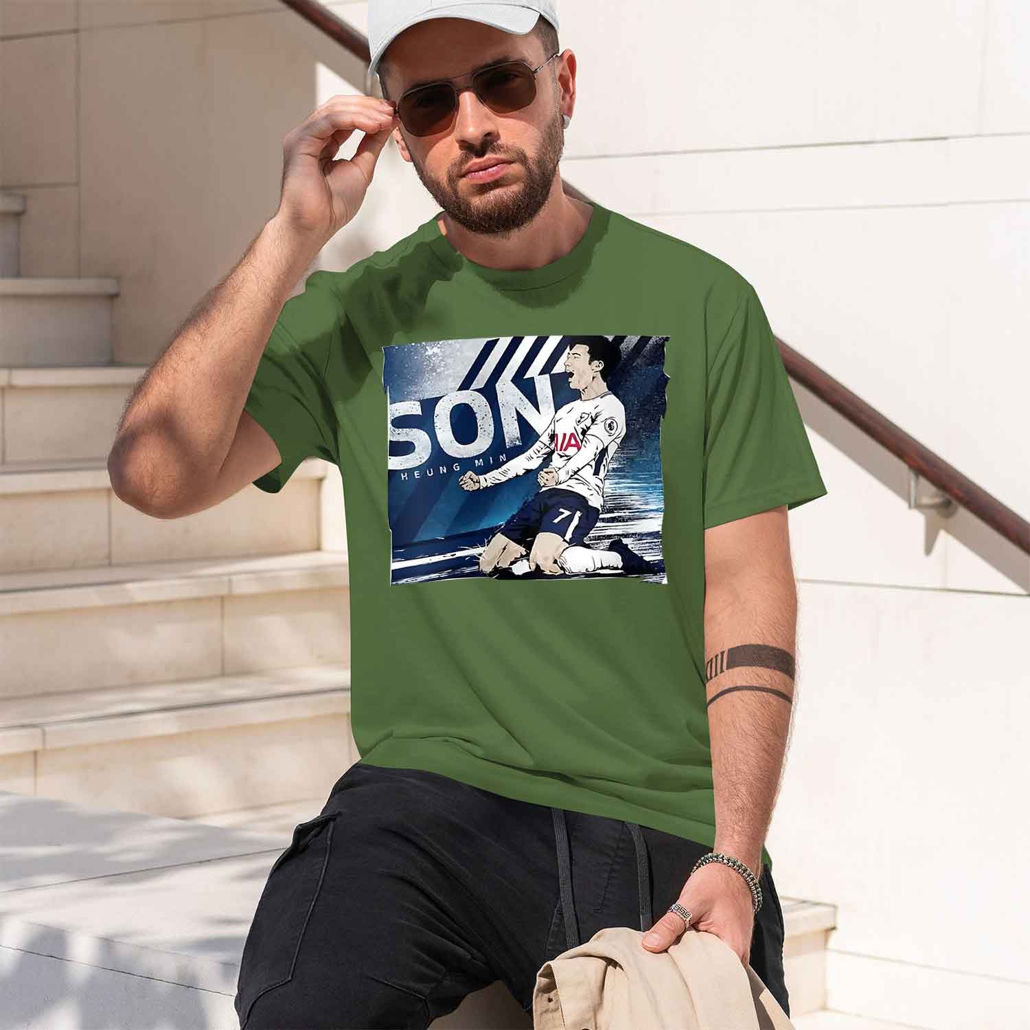 Son Heung Min 2026 New Model Unisexs Shortsleeve Crewneck Tshirt Classic Casual Multiple Colors And Sizes For Daily Wear Allday S