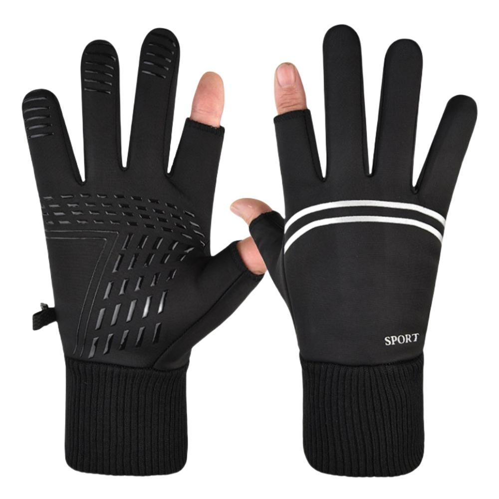 

Зимние велосипедные спортивные перчатки для активного отдыха на открытом воздухе с утолщенным бархатом, ветрозащитными, водонепроницаемыми, нескользящими, для сенсорного экрана, теплыми мотоциклетными перчатками