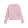 Streetwear Knit Cardigan With Button Detailing For Casual Women