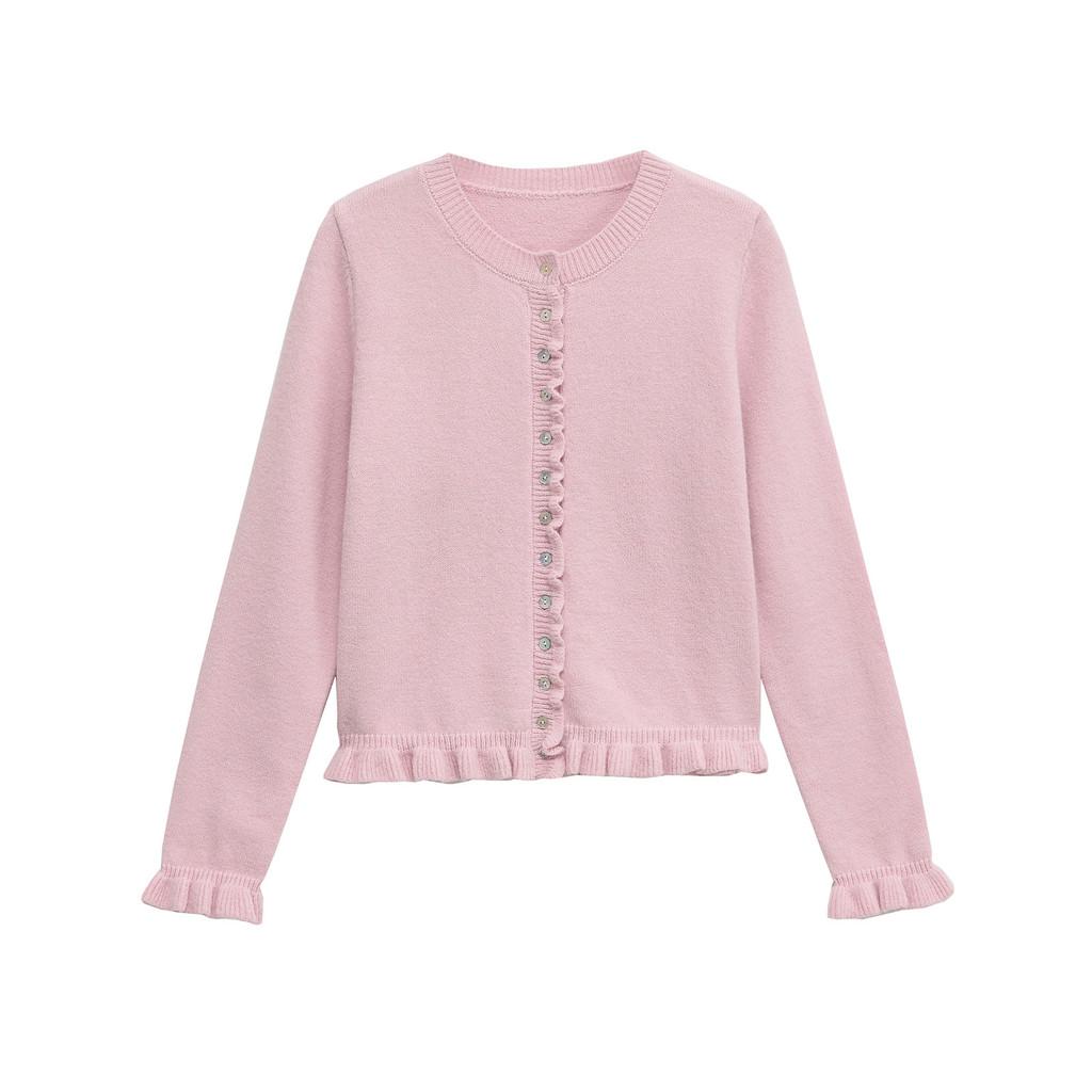 Streetwear Knit Cardigan With Button Detailing For Casual Women