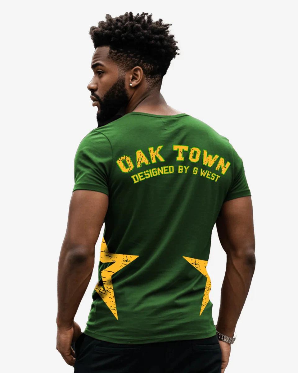 G West Regular Fit Oak Town Green tee M