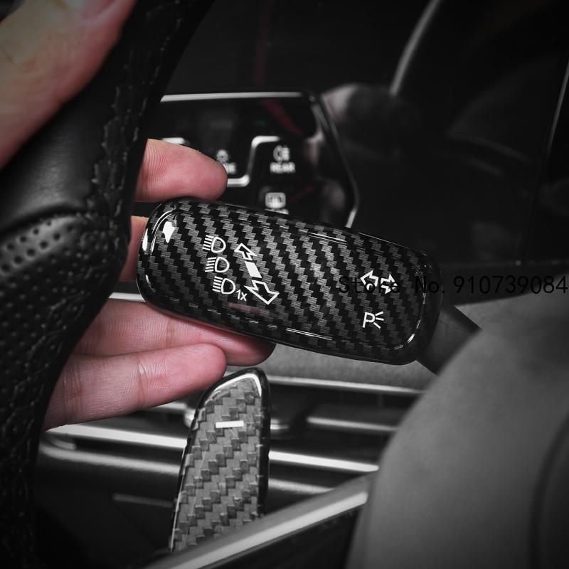 Interior Steering Wheel Headlight Switch Control Cover Wiper Switch Trim for VW Golf 7 7.5 MK7 Golf 8 MK8 Accessories