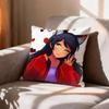 CUTE AAphmau Meow Anime Cats  Pillow Case Pattern Printed Pillowcase For Living Room Sofa Cushion Cover