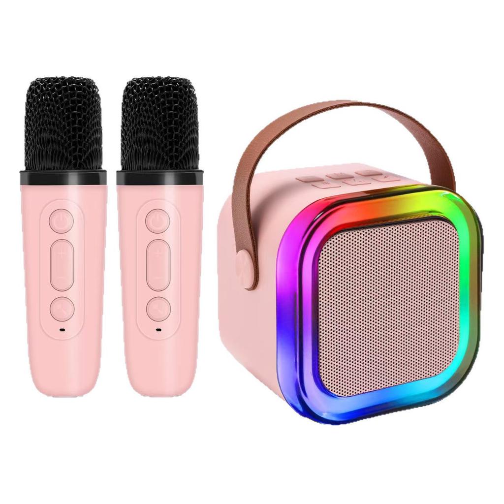 Wireless Bluetooth KTV Speaker & Microphone Set for Kids - Ideal for Family Singing and Outdoor Camping