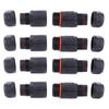 10PCS 0.5mm²~2.0mm² IP68 Waterproof Connector 3Pin Straight Cable Electrical Wire Connector Junction Box Electrical Wiring