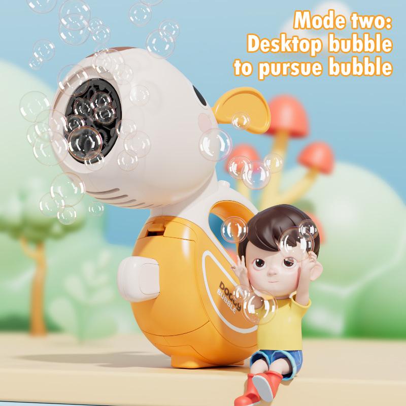 Automatic Animal Bubble Machines Handheld Electric Soap Blower Pomperos Gun LED Light Outdoor  for Kids Children's Day