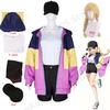 Anime Ya Boy Kongming Paripi Koumei Tsukimi Eiko Costume Cosplay Veste à Capuche Perruque Blonde Chapeau Chemise Pantalon Ensemble Filles Tenue de Fête