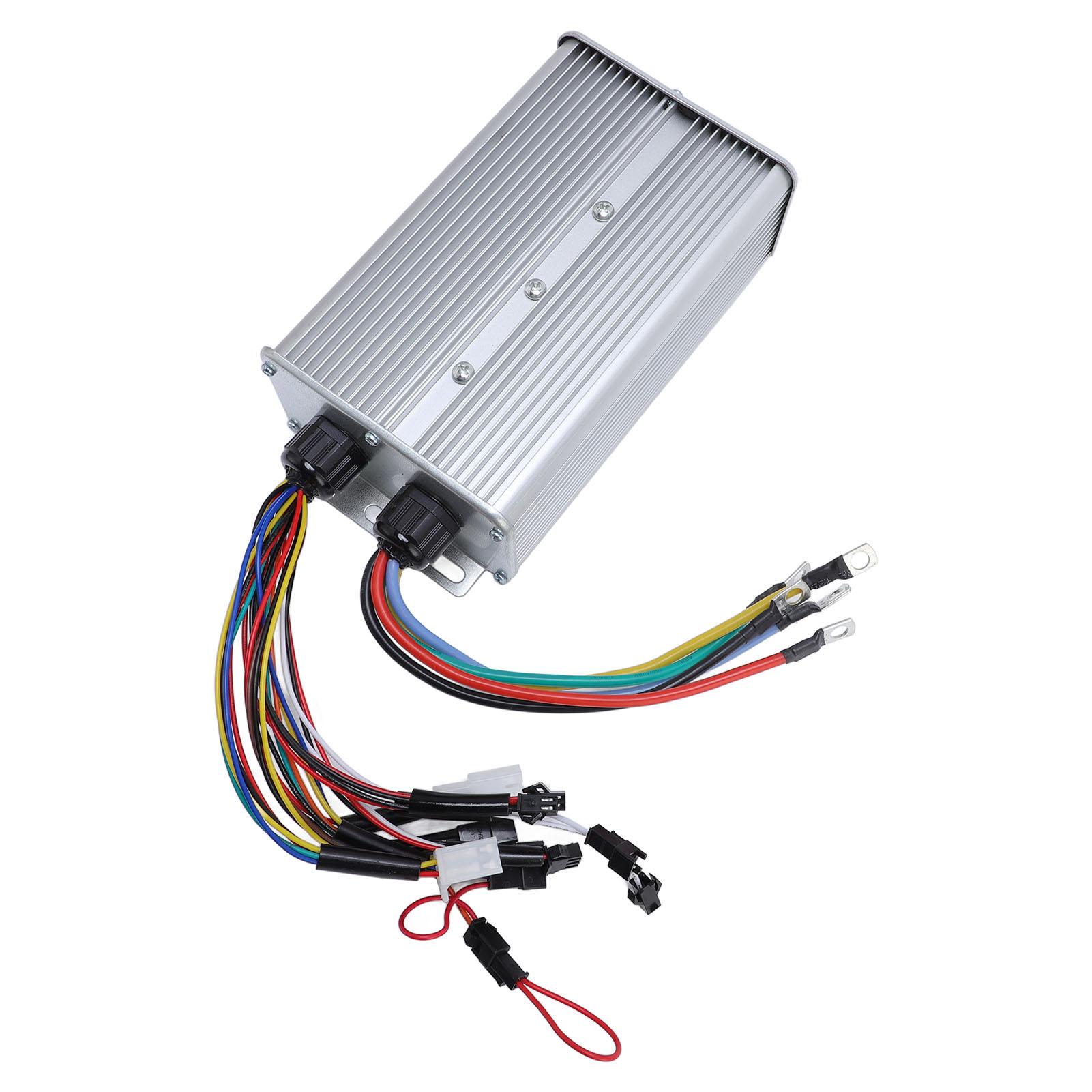 Contrôleur de Moteur Brushless 48V 60V 72V 60A 60A et Affichage LCD pour Vélo Électrique Scooter, Contrôleur de Moteur en Alliage d'Aluminium avec Fonction