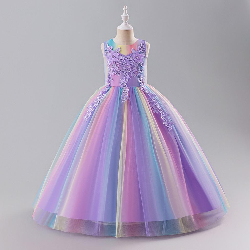 Girls Princess Gown Performance