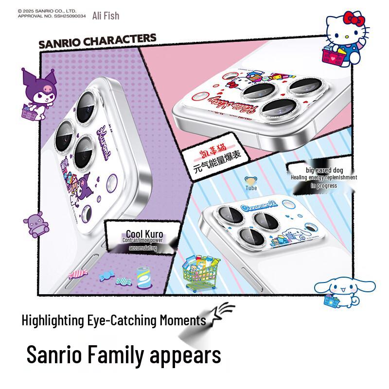 SMARTDEVIL Sanrio AR Lens Protector for iPhone 17 Pro