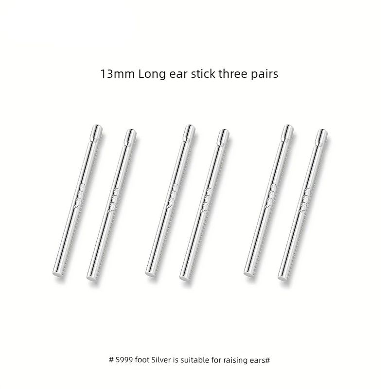 

Natural Freshwater Pearl Ear Studs Sterling Silver 999 Ear-Caring Pearl Earrings Anti-Blocking Earrings for Women 2025 New Arrival Best Selling 13mm ear stick 3 pairs